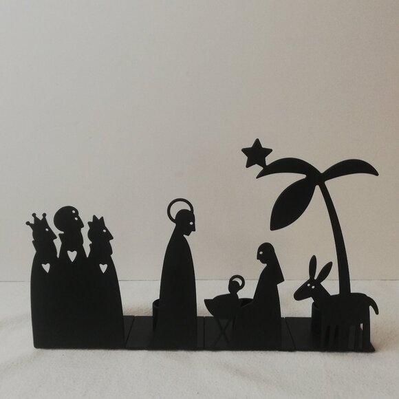 Ljsstake Nativity Scene Candle Holder Set of 4 - Picture 1 of 7